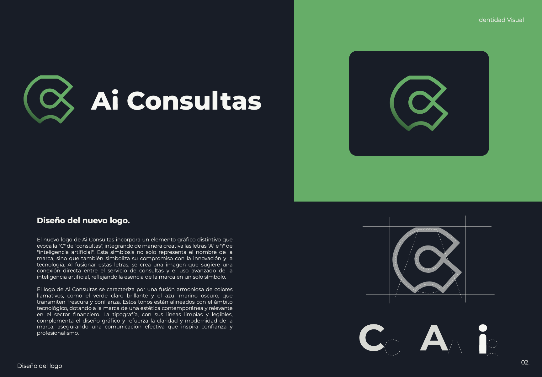Diseño logo AI consultas freelance