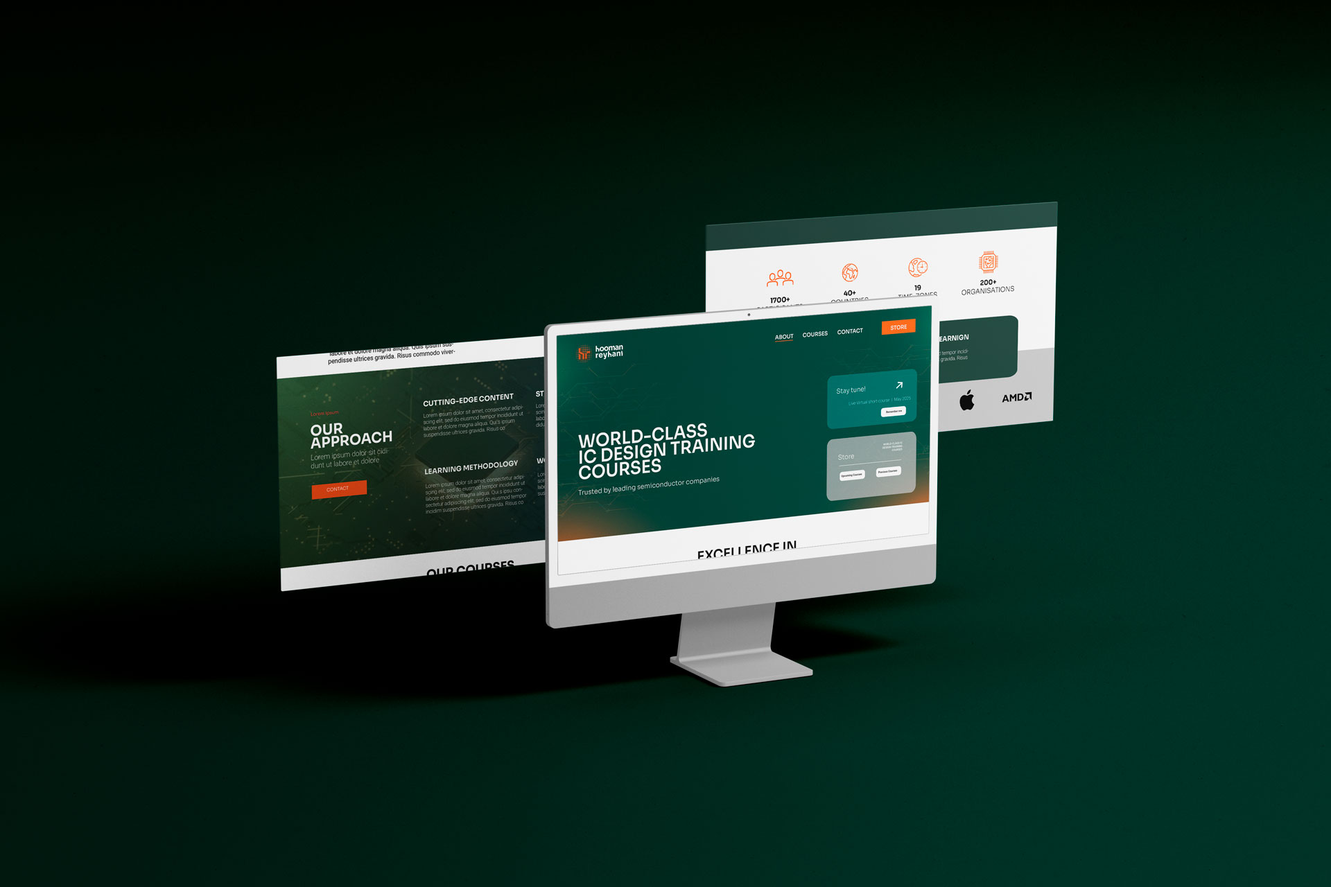 mockup diseño web cliente freelance