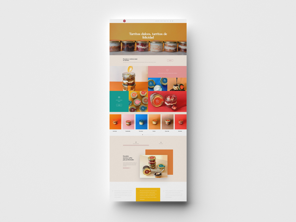 mockup con diseño web de la web mymos